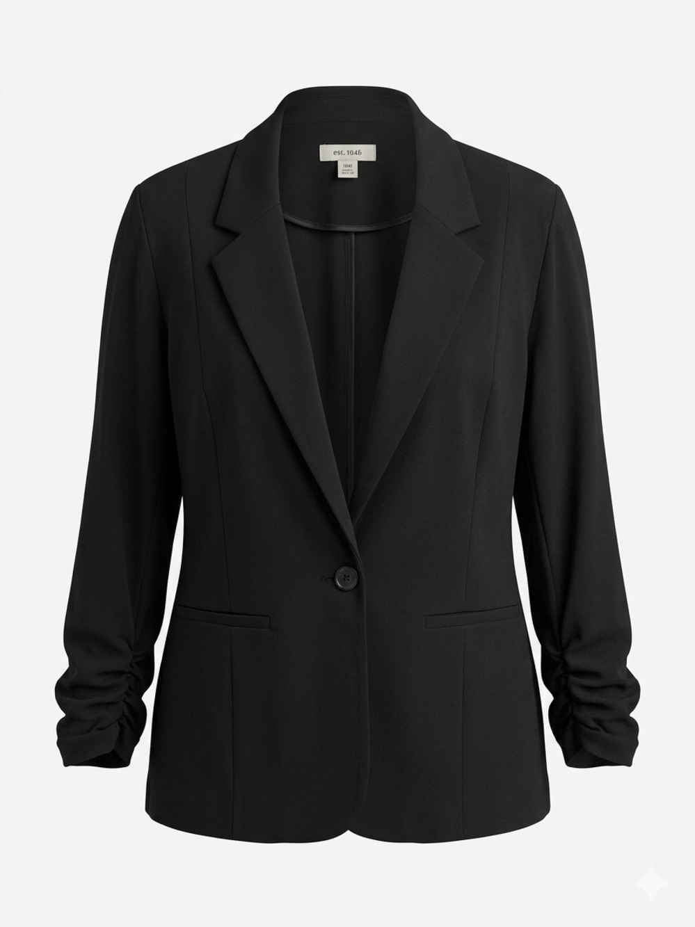 Women's Single-Button Ruched Sleeve Blazer Sz 18W NWOT